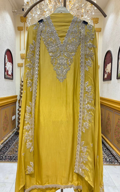 Zareen Satin Silk Suit