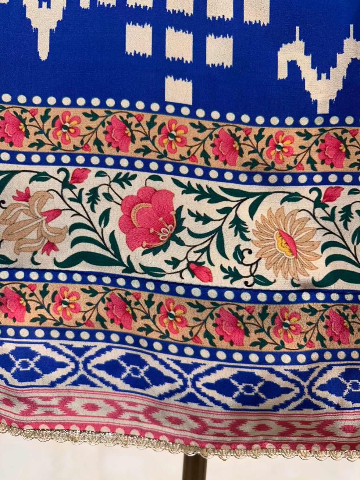 Sarvani Ikkat Tara Suit (Blue)