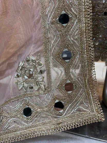 Aaliya Shimmer Noor Anarkali (Pink)