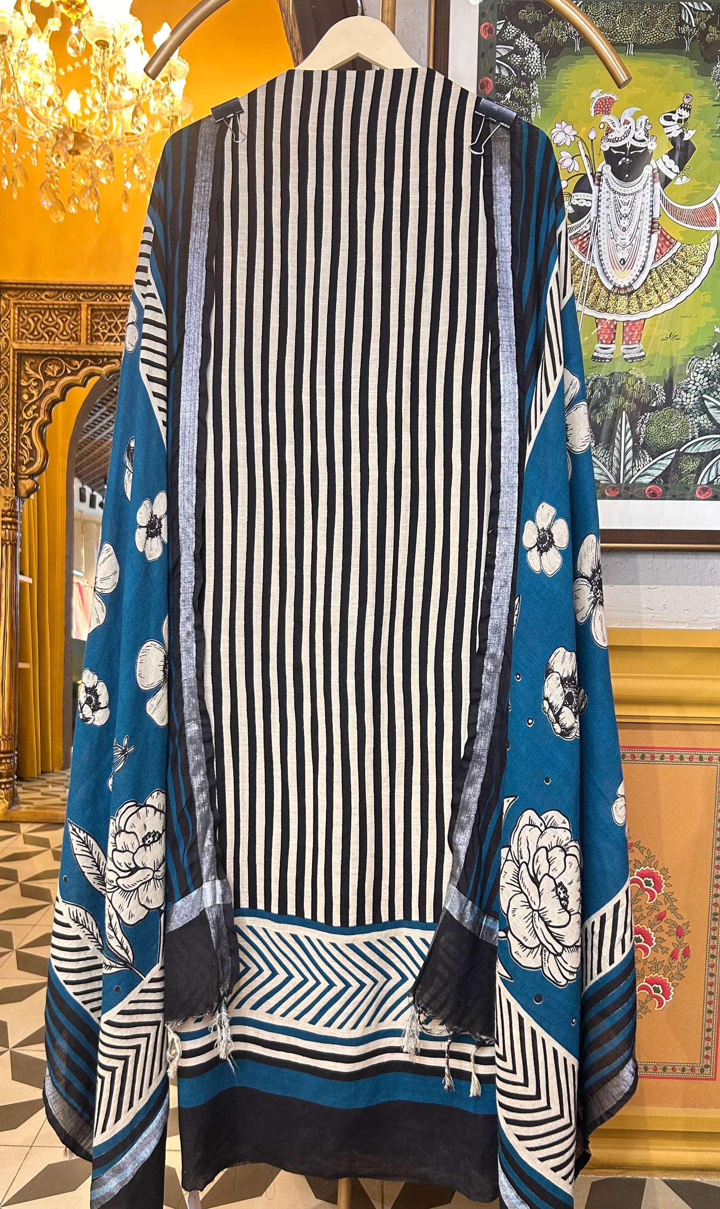 Vritika Block Print Set (Blue)