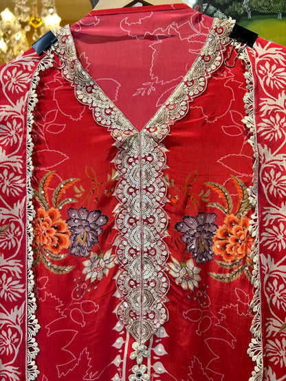 Liyana Crêpe Suit (Red)