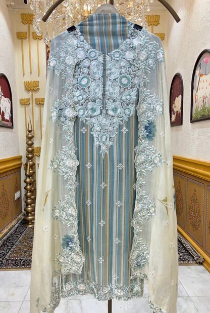Ira Thread Chanderi Suit