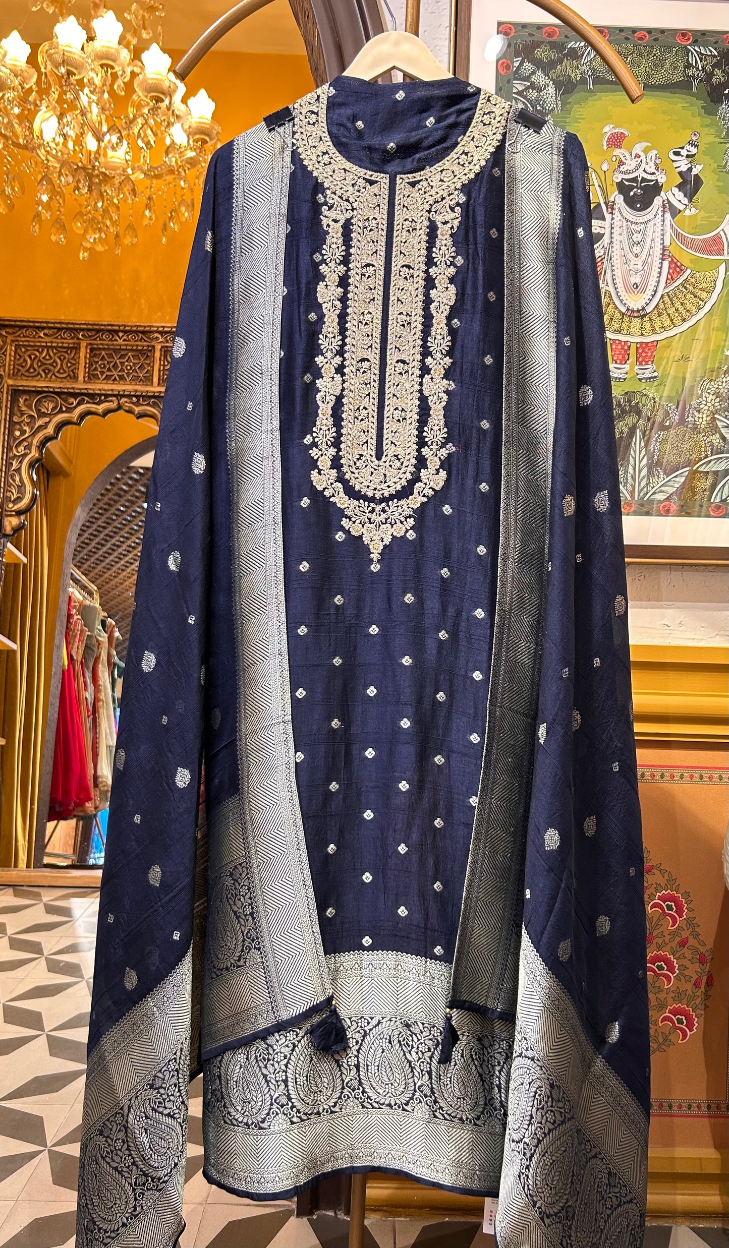 Kashéra Pure Banarasi Silk Suit