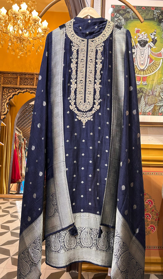 Kashéra Pure Banarasi Silk Suit