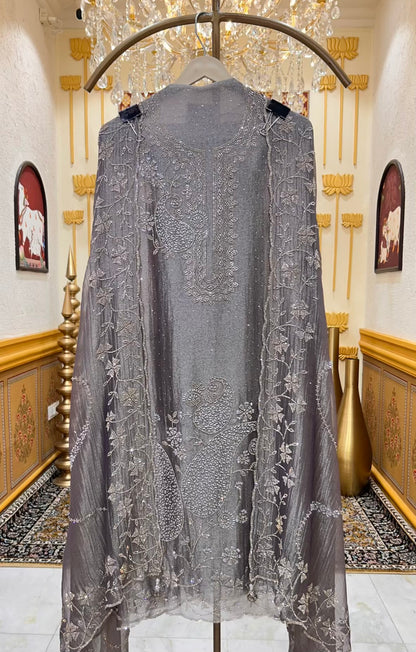Naazira Stone Élan Suit (Dark Grey)