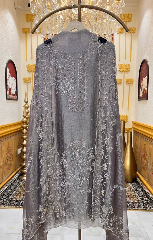 Naazira Stone Élan Suit (Dark Grey)