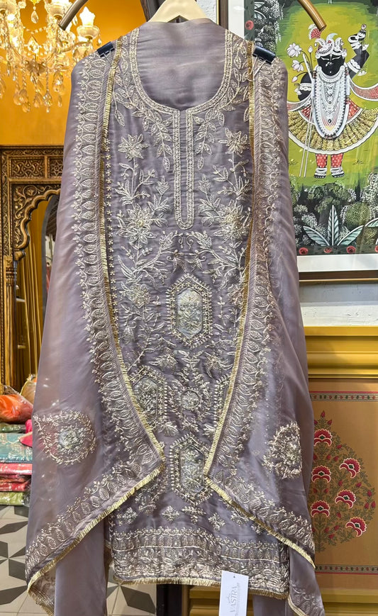 Saanjh Ruhani Suit (Grey)