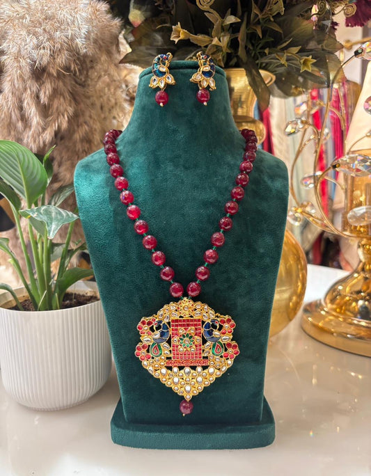 Afsheen Navrang Haar Set (Red)