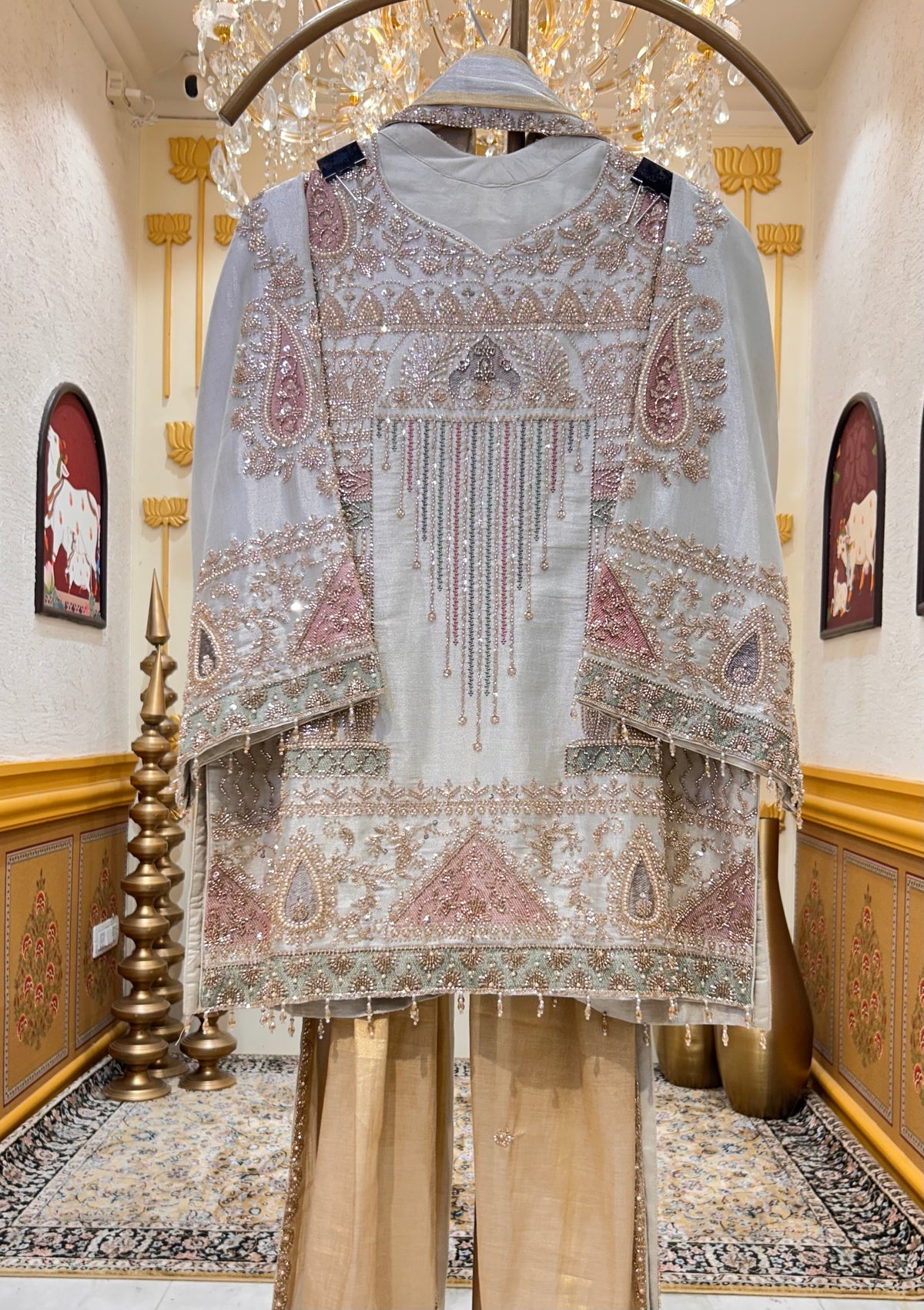 Zarmina Tissue Sharara Set