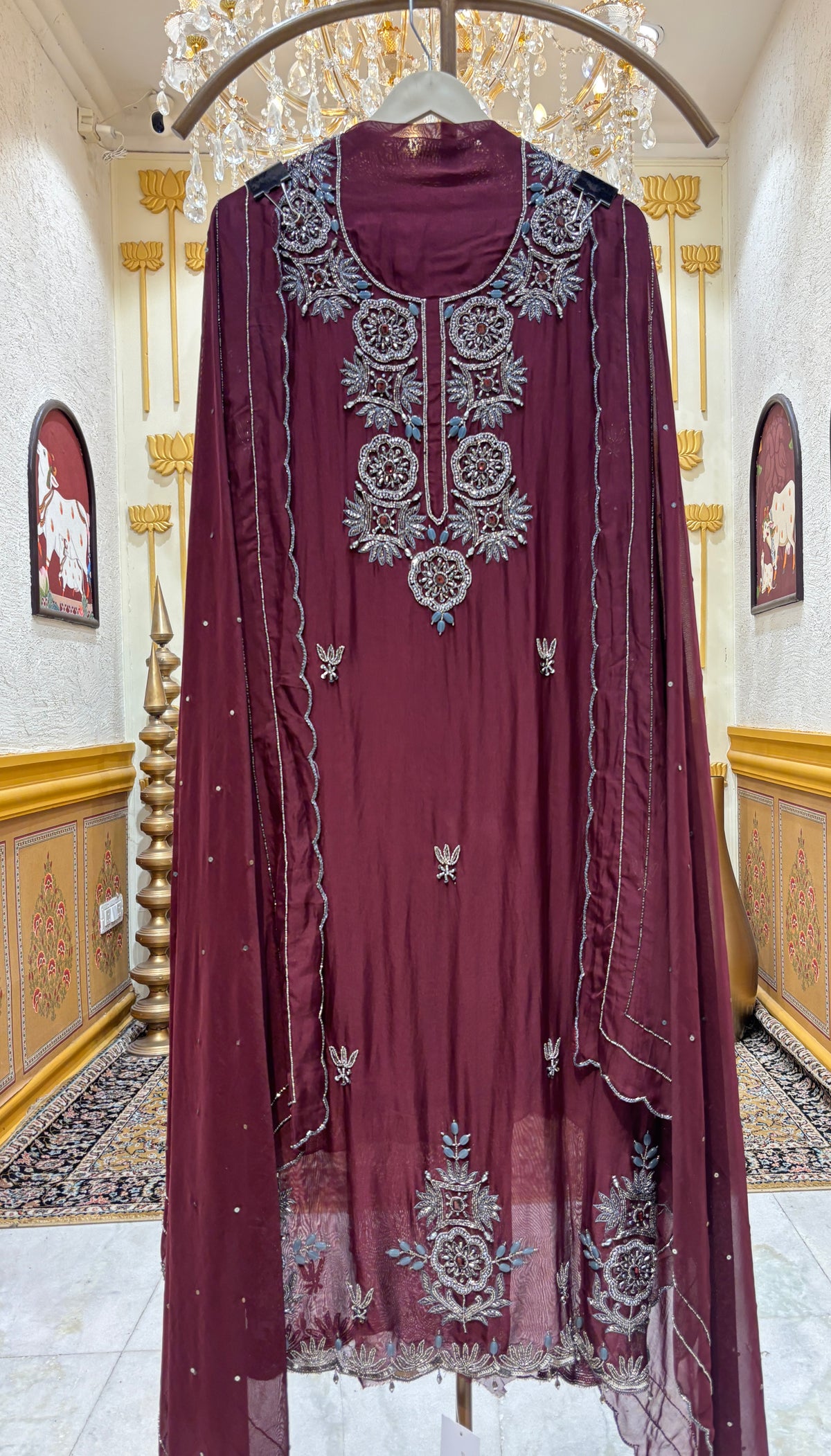 Zarqash Organza Suit