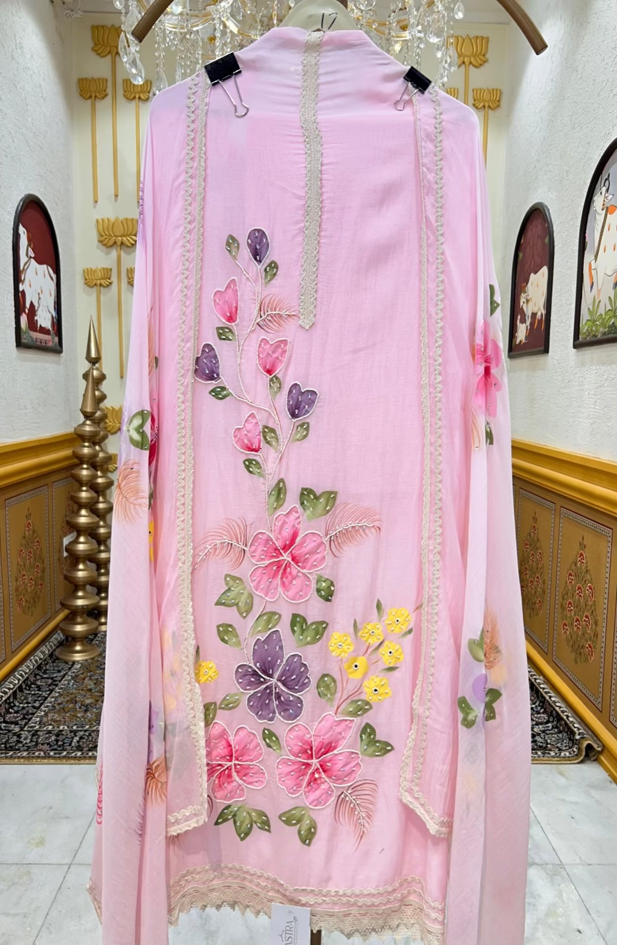Soraya Handpainted Moti Suit