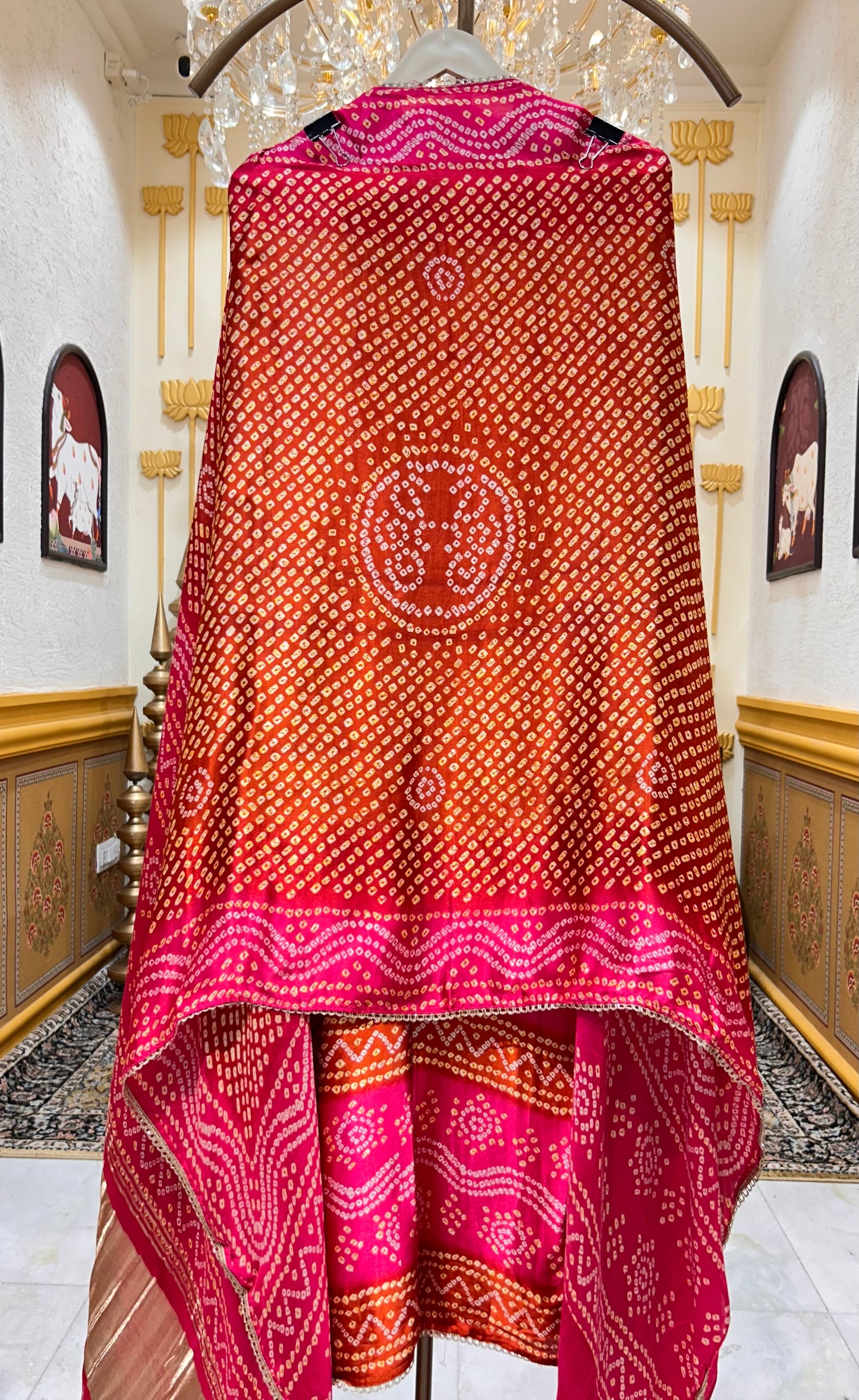 Rangmahi Gaji Bandhani Suit