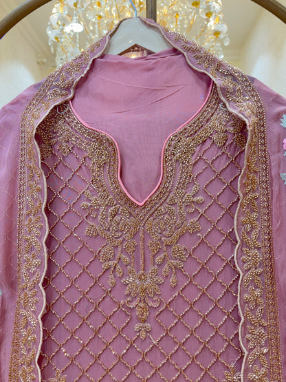 Mehrunnisa Handcrafted Georgette Suit