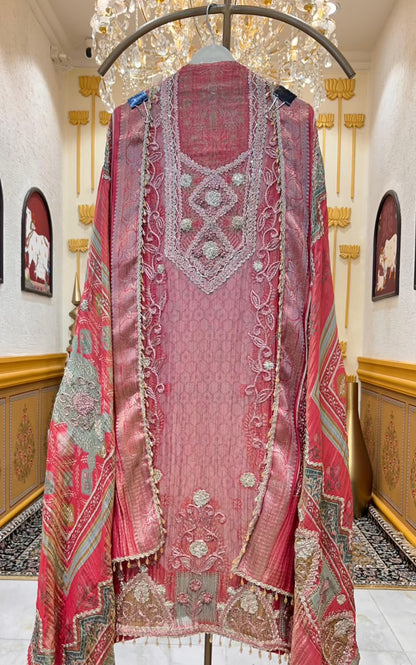 Noor Dori Crush Tissue Suit