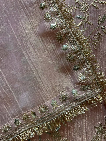 Zarvella Kiran Tissue Suit (Peach)