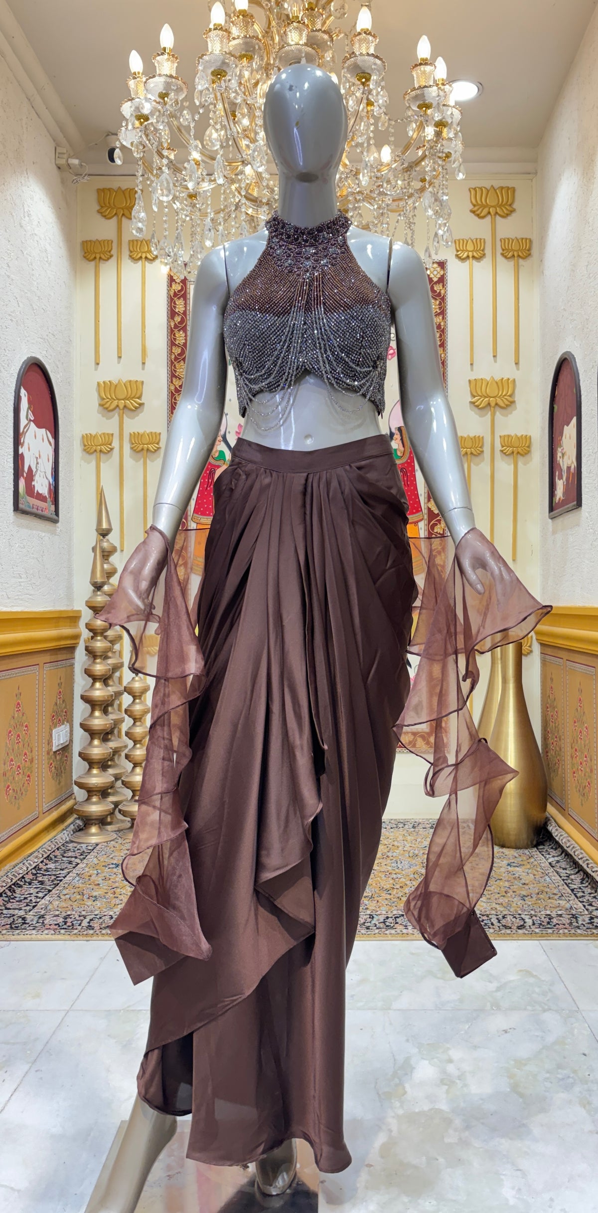 Chandmoti Drape Set