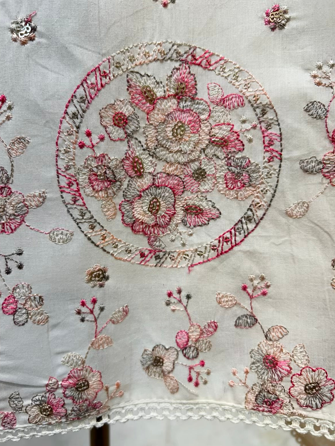 Zarifa Olive Naqsh Suit