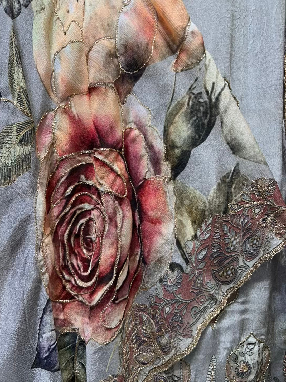 Anaya Threadwork Suit (Grey)