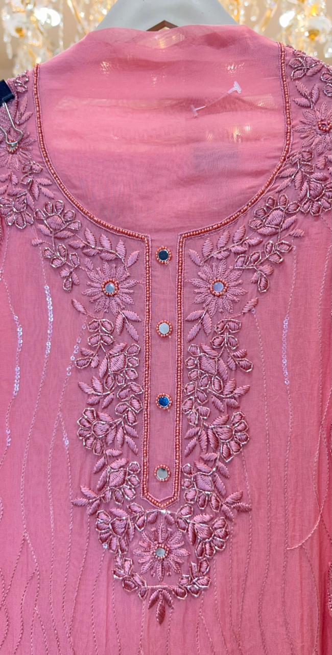 Zarvika Adaayat Suit (Peach)