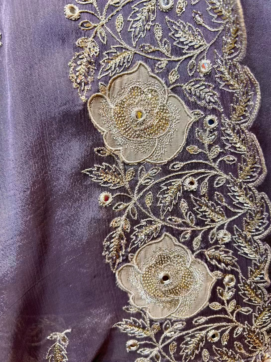 Eshanya Organza Suit (Lavender)