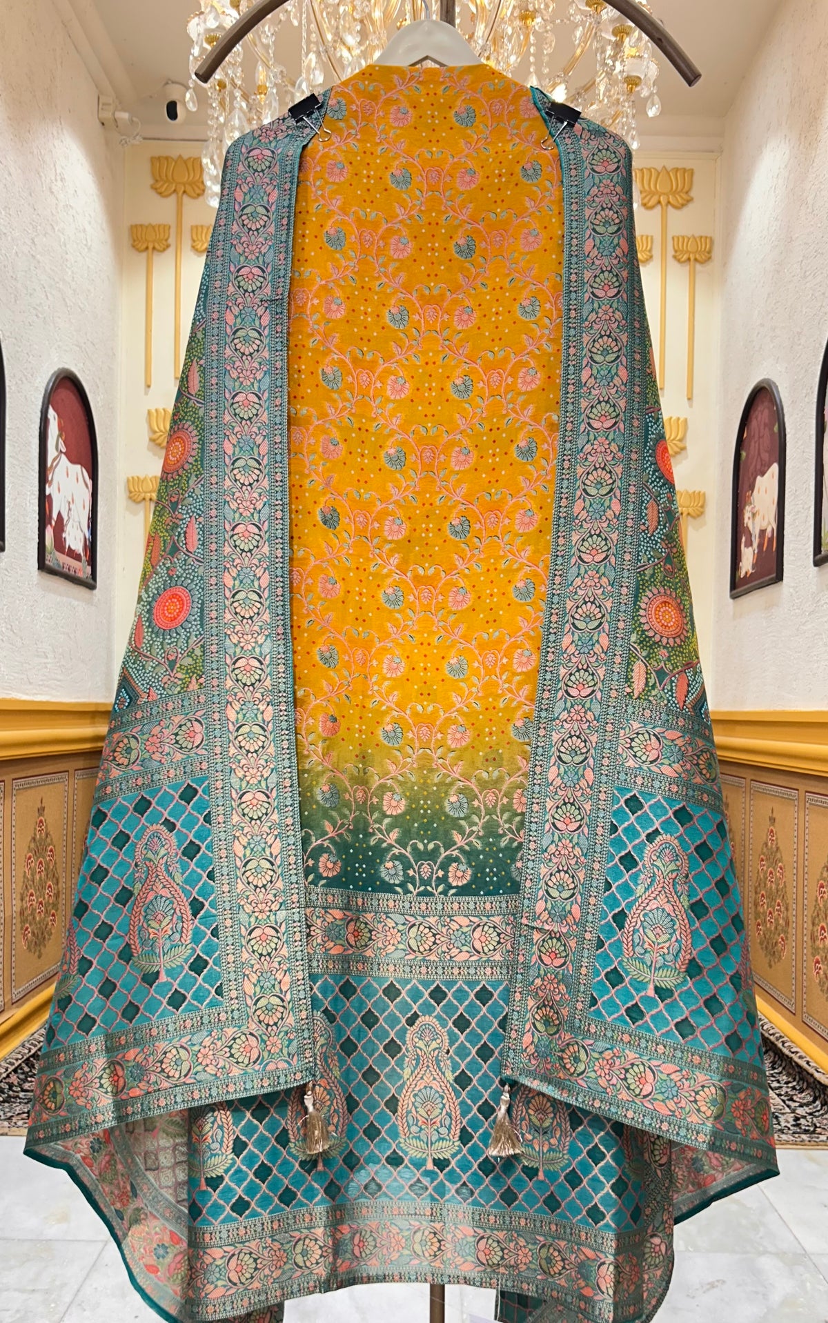 Rangleher Organza Suit