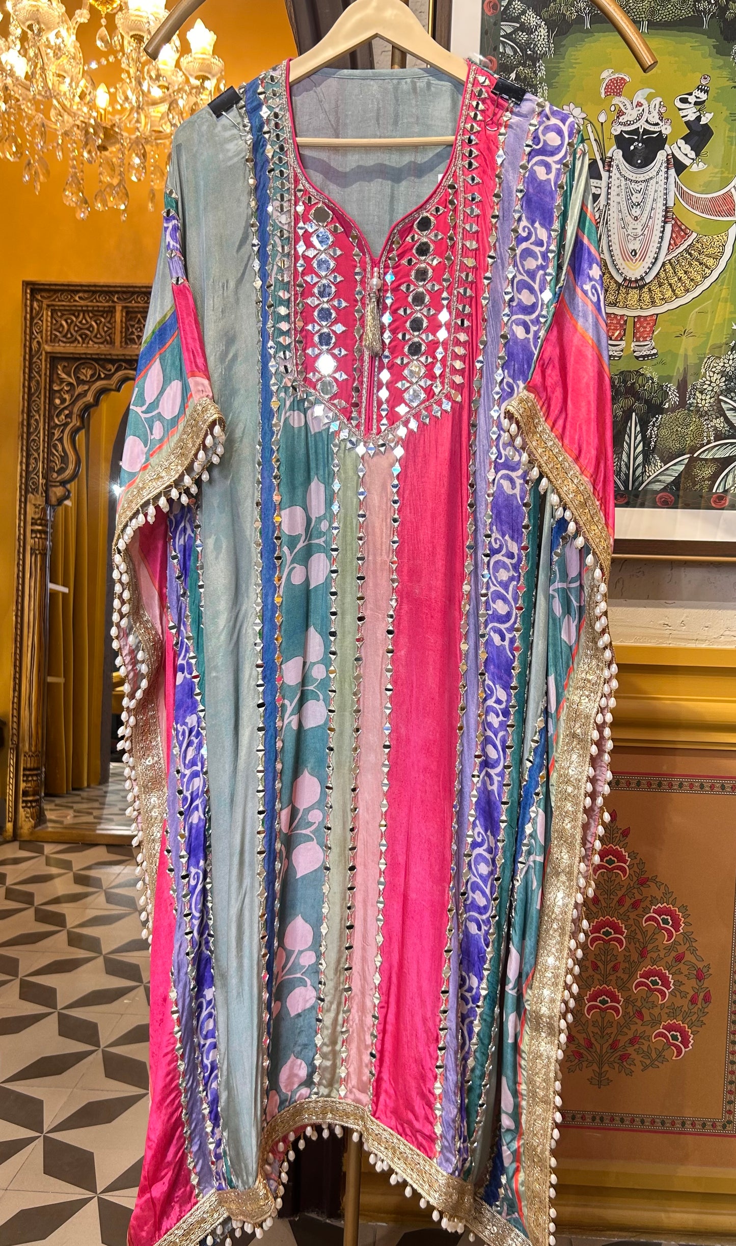 Zeenat-e-Jaam (Blue & Pink)