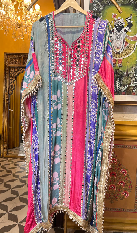 Zeenat-e-Jaam (Blue & Pink)