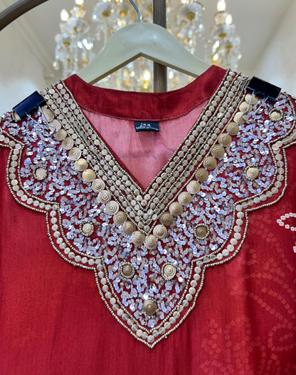 Rangmeher Bandhani Co-ord Set