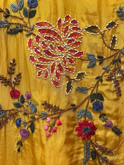 Zarehva Silk Organza Suit