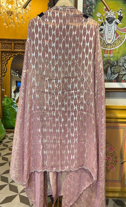Chandbali Organza Suit (Lavender)