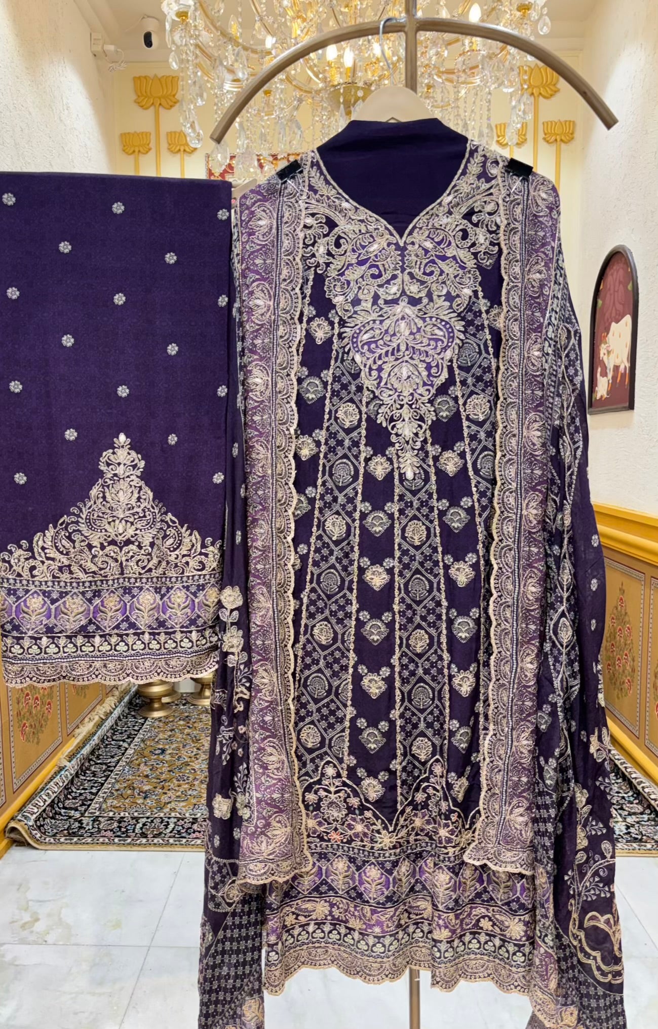 Kiara Zari Crepe Suit