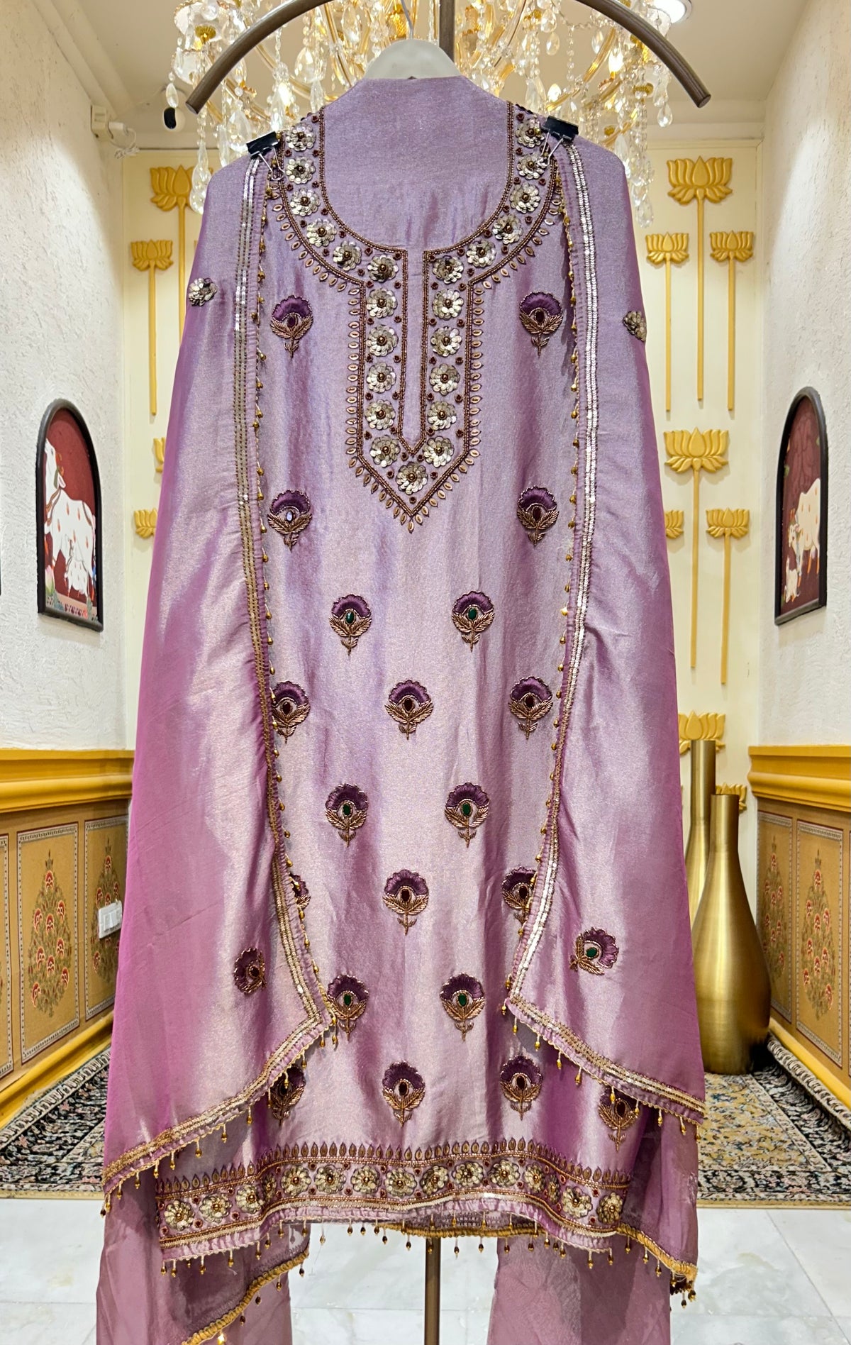 Ruhzaina Organza Suit