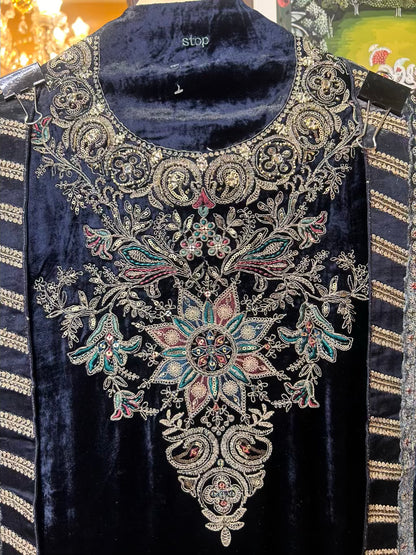 Zohraé-Velvet Suit (Blue)