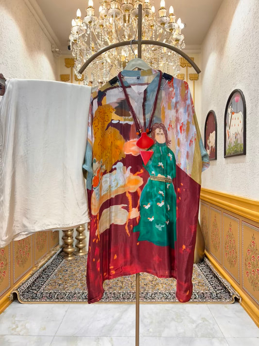 Orvya Printed Crêpe Co-ord Set