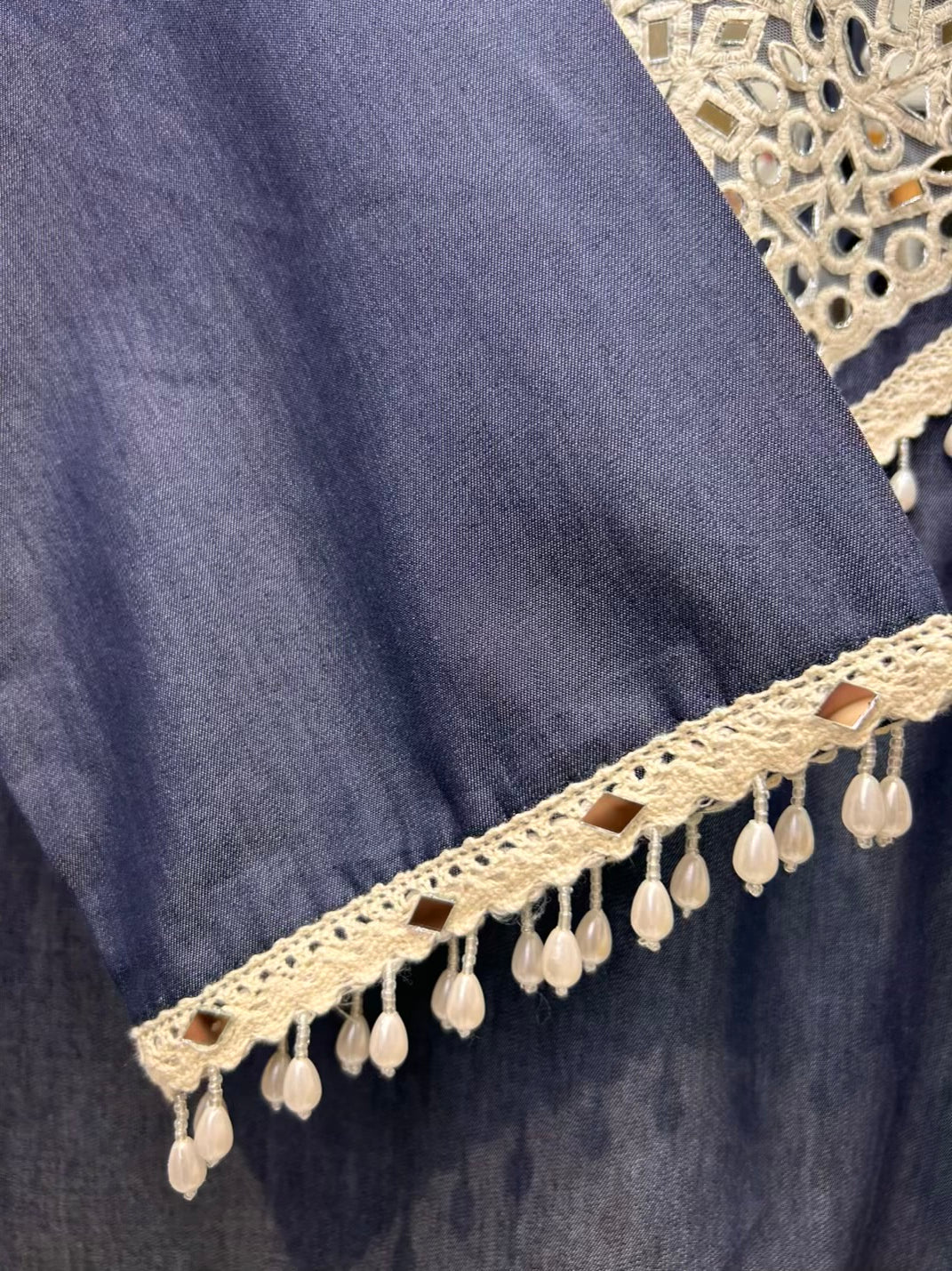 Mehral Sheesha Denim Farshi Set