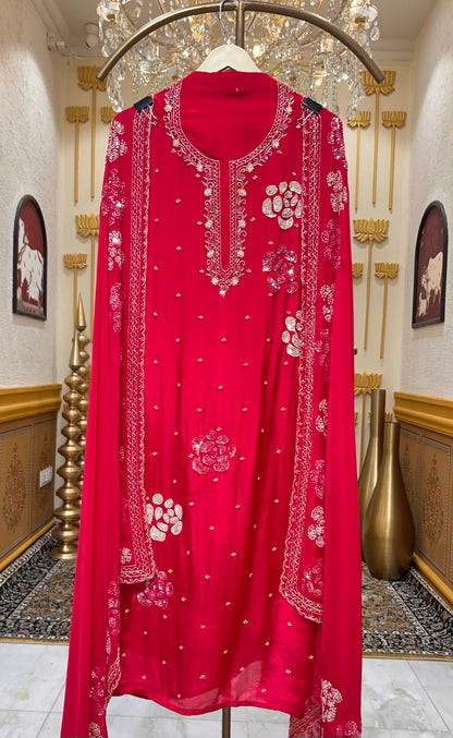 Ruhara Silken Veil Suit (Magenta)