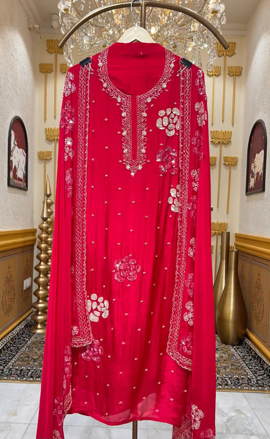 Ruhara Silken Veil Suit (Magenta)