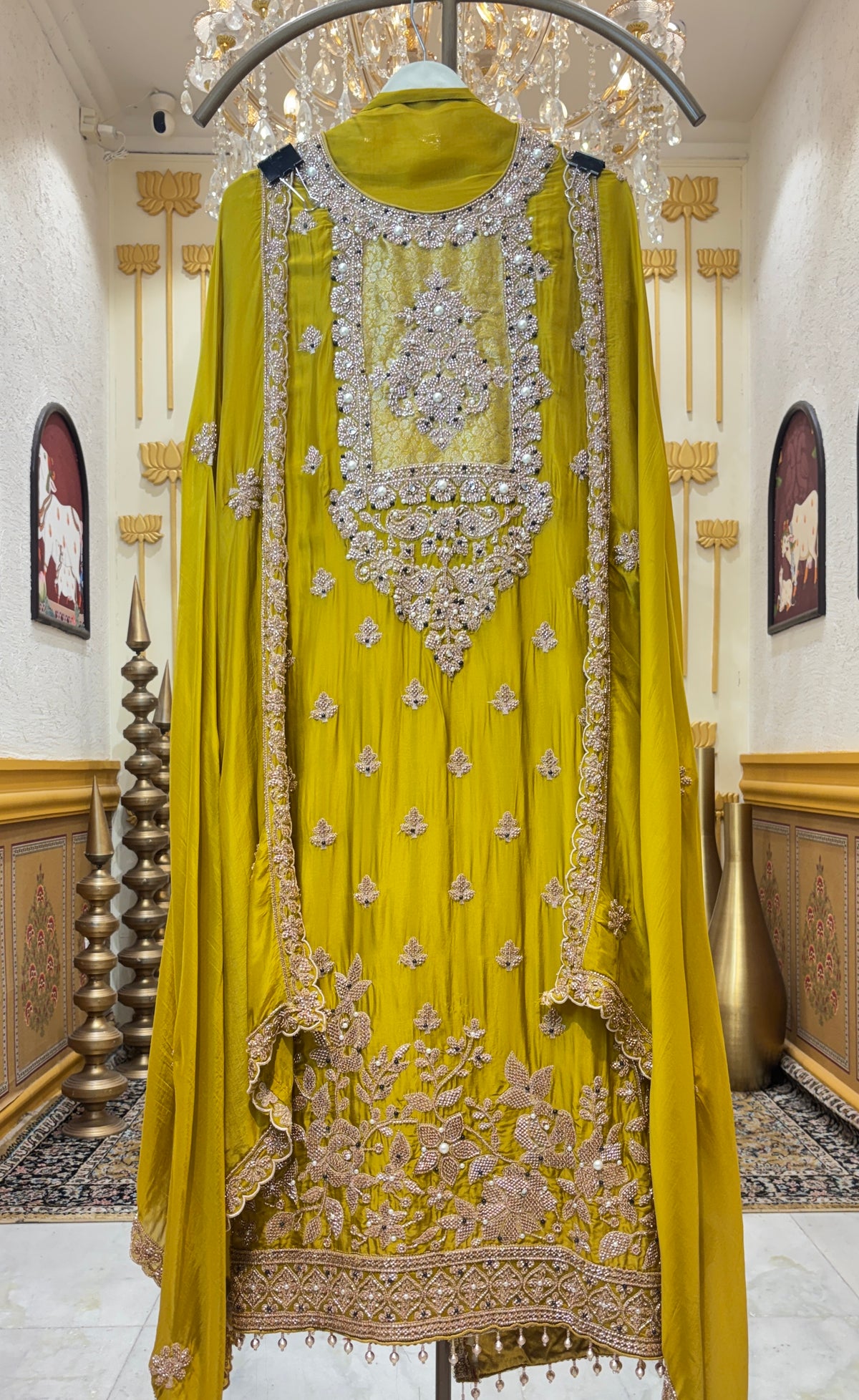 Elarune Silk Organza Suit