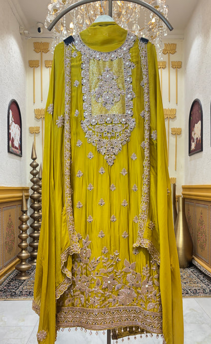Elarune Silk Organza Suit
