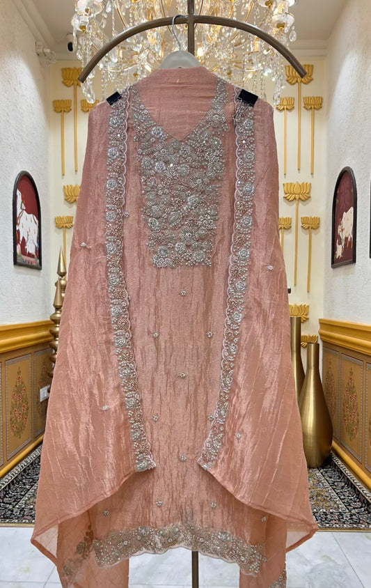 Eshira Handwork Suit (Peach)