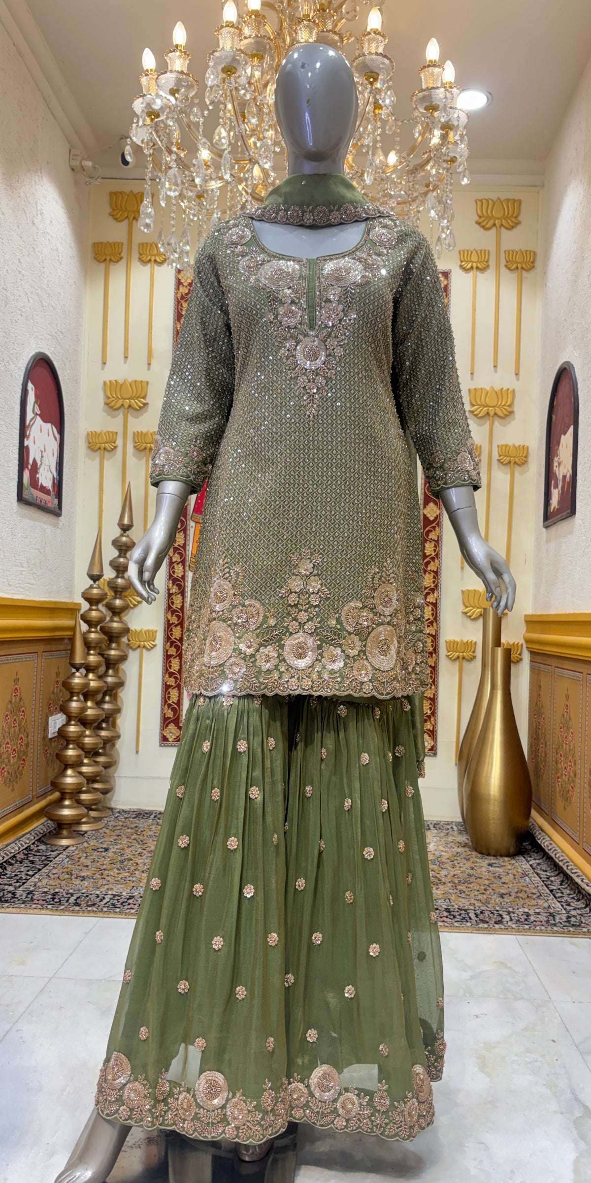 Zarqiya Gharara Set