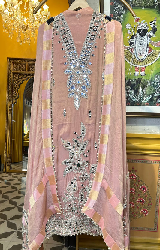 Jamila Organza Suit (Pink)