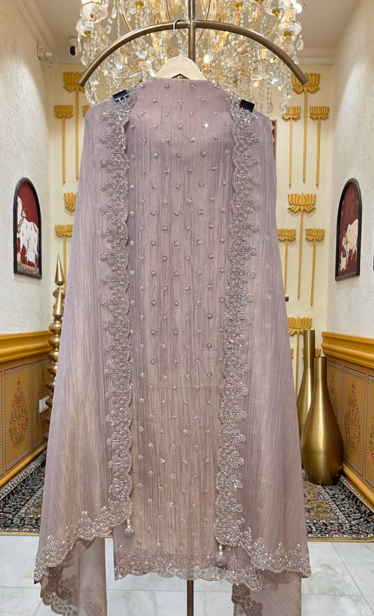 Mehrvani Moti Veil Suit (Lavender)