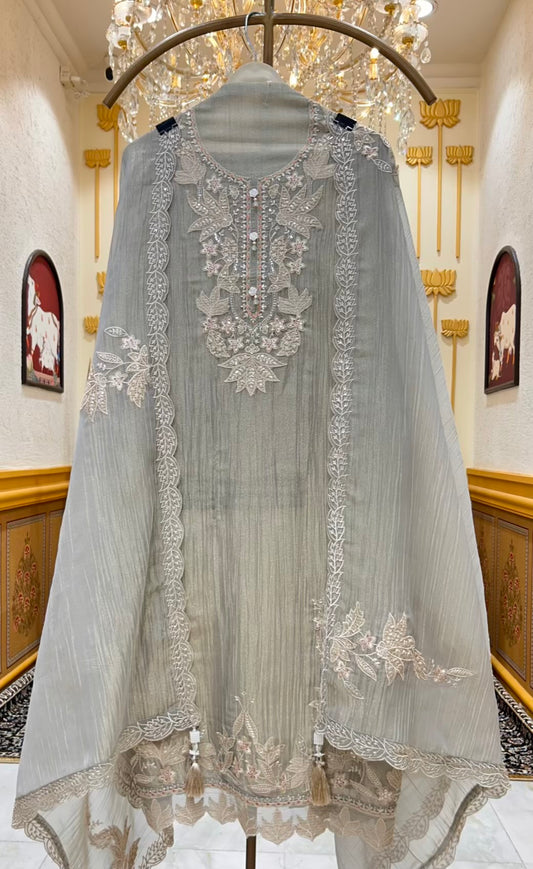 Eshira Appliqué Glow Suit (Pista Green)