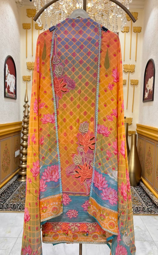 Ruhira Moti Organza Suit