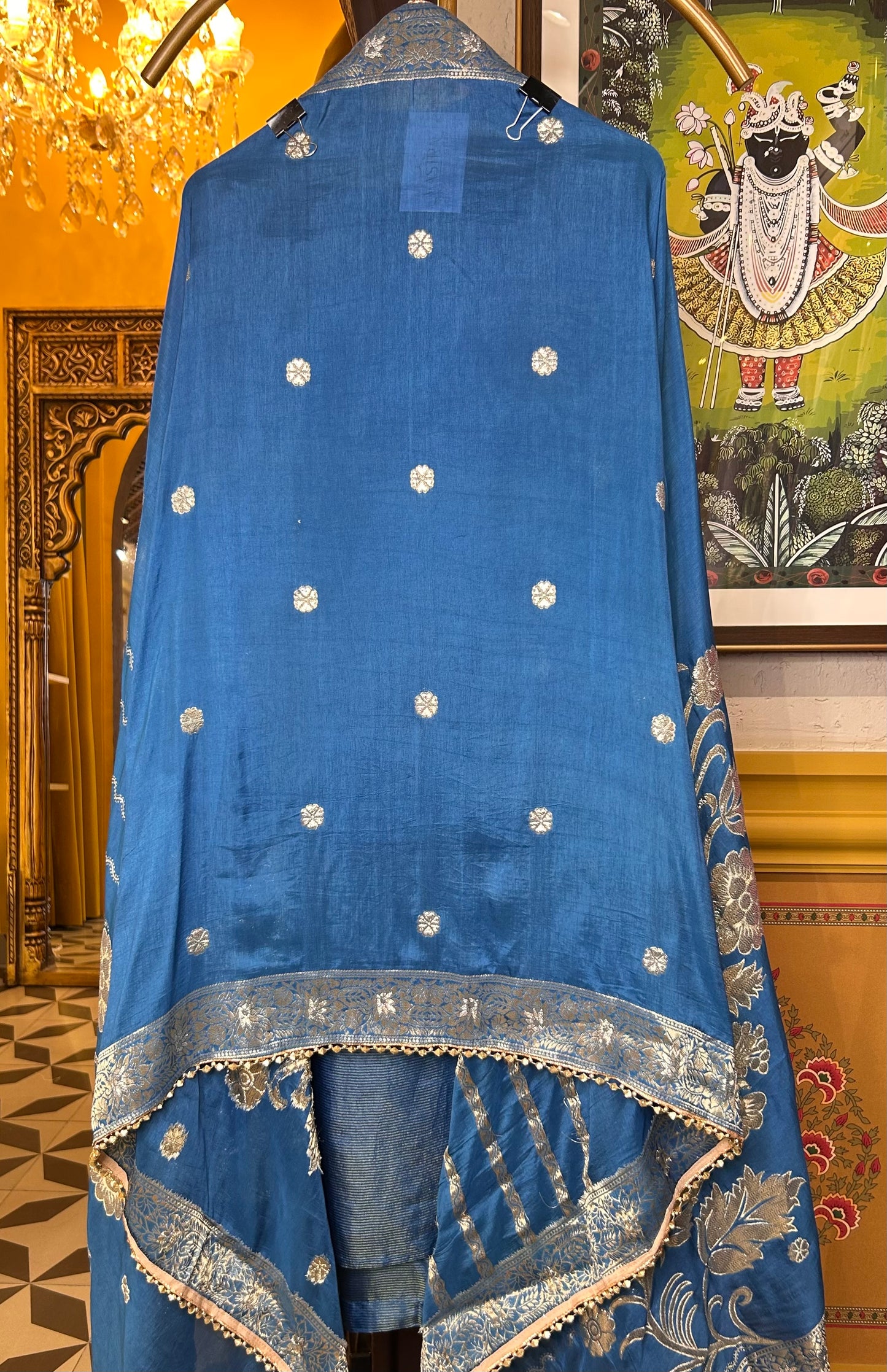 Noorban Organza Suit (Blue)