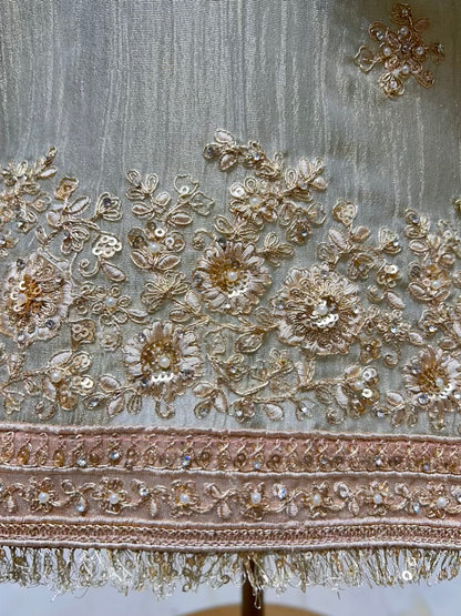 Zarifa Kinari Veil Suit (Ivory)