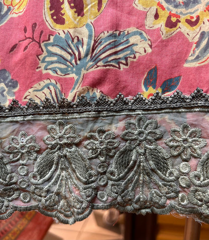 Rimjhim Cotton Suit (Pink)