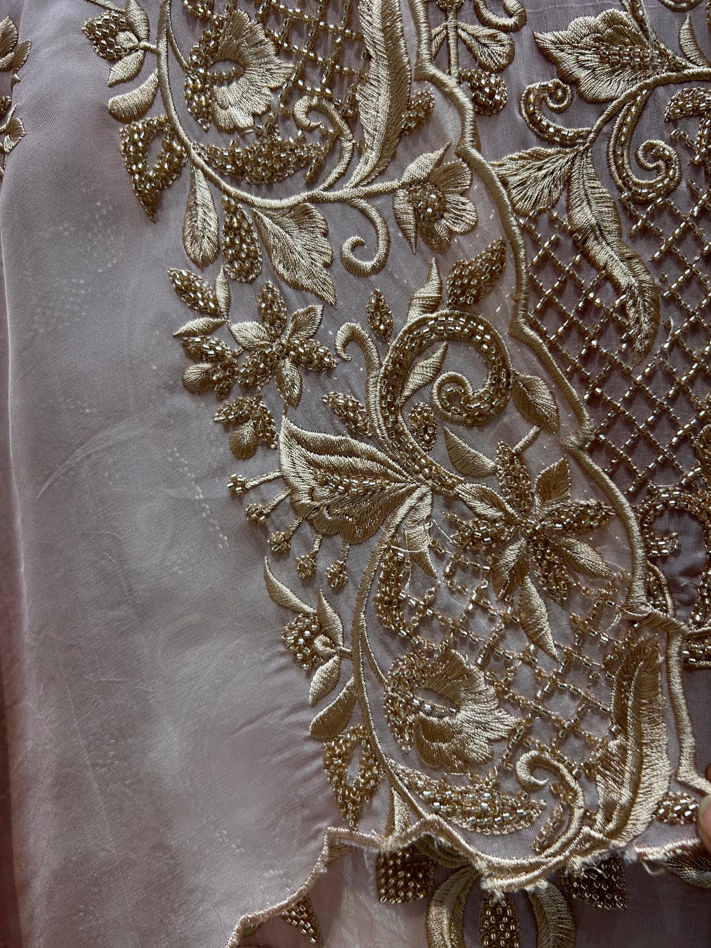 Mehzaar Handcrafted Organza Suit