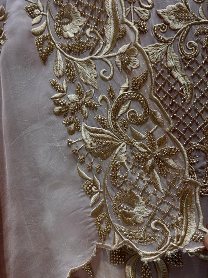 Mehzaar Handcrafted Organza Suit